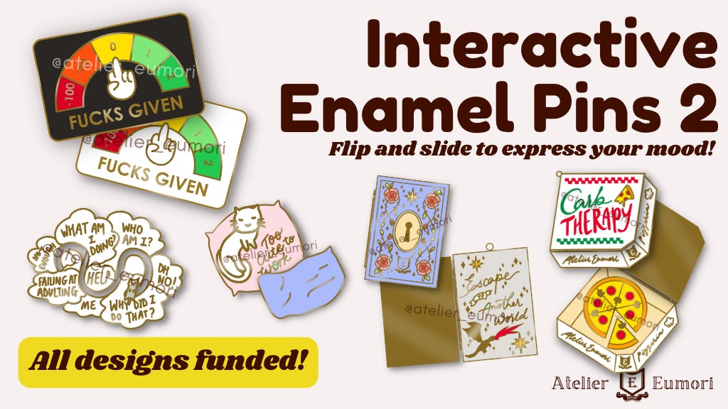 Interactive Enamel Pins 2