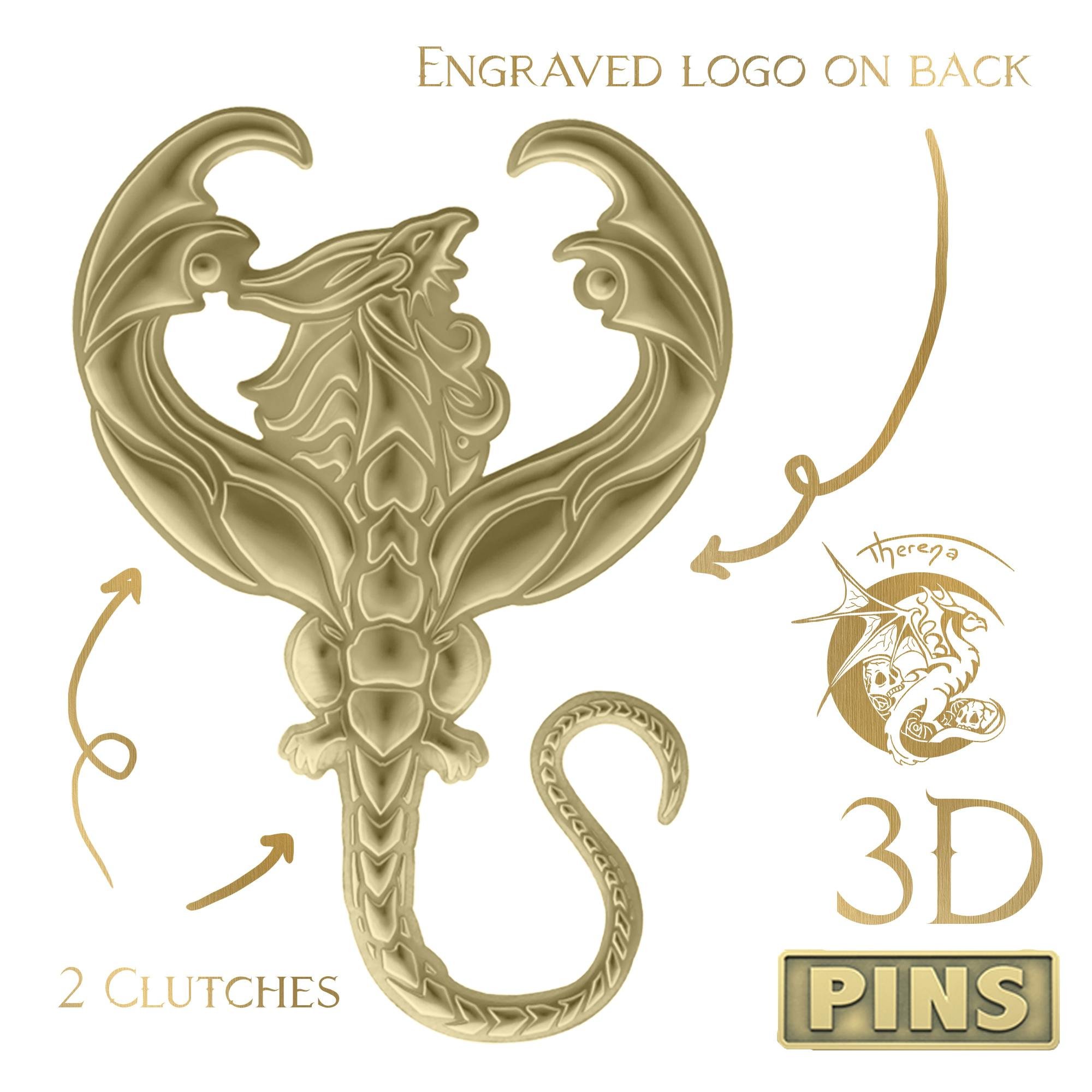 Limited Edition 3D Scorpio Dragon pin