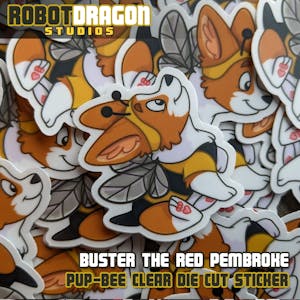 Buster Pup-Bee Sticker