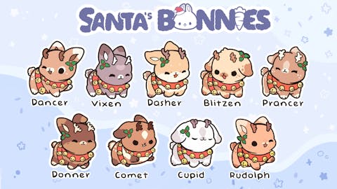 Santa'ˢ Bunnies - enamel pins & more