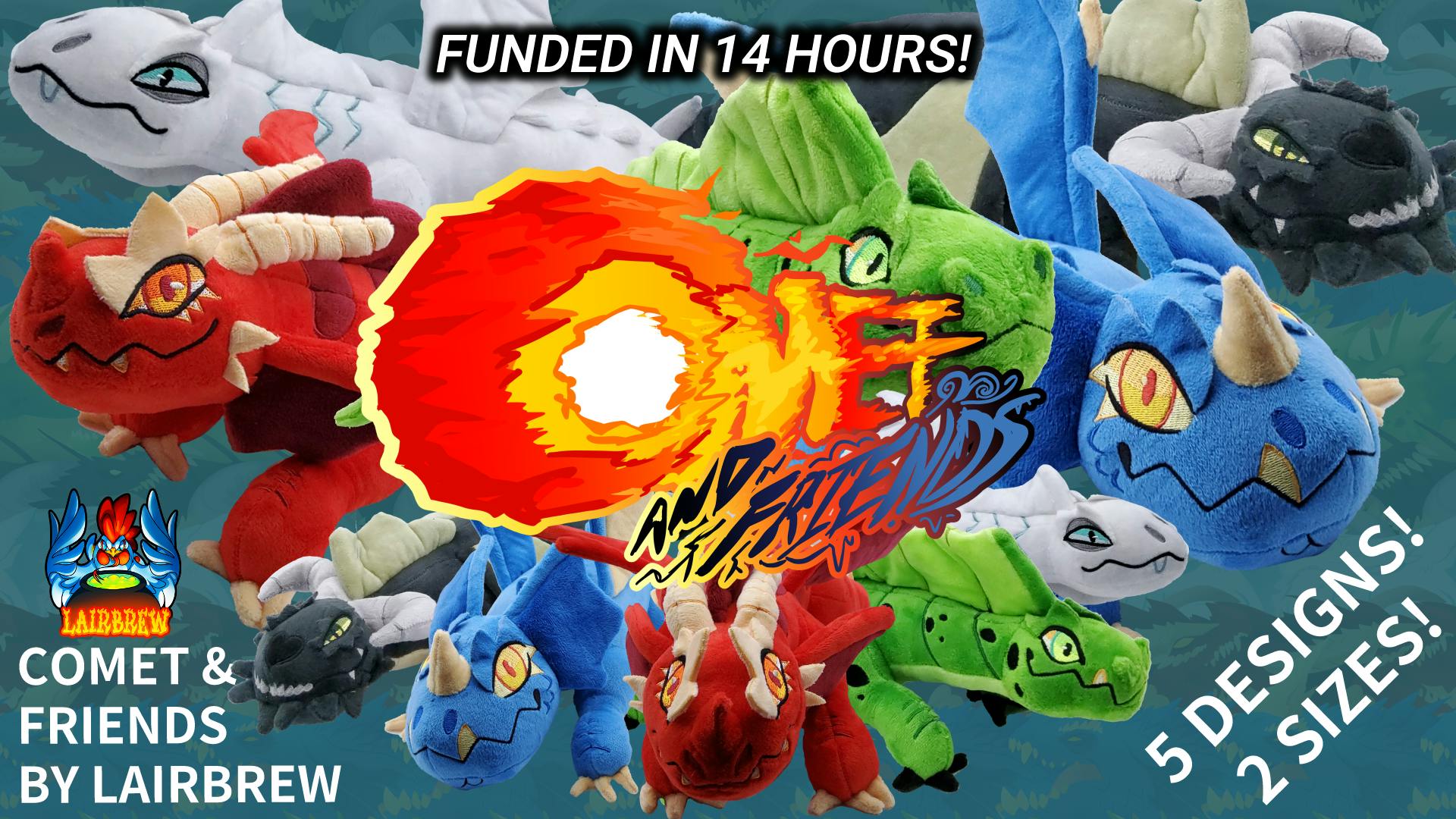Comet & Friends Dragon Plushies