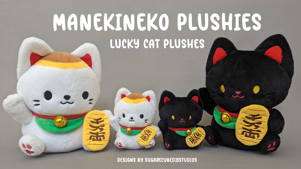 Manekineko, the Lucky Cat, Plushie