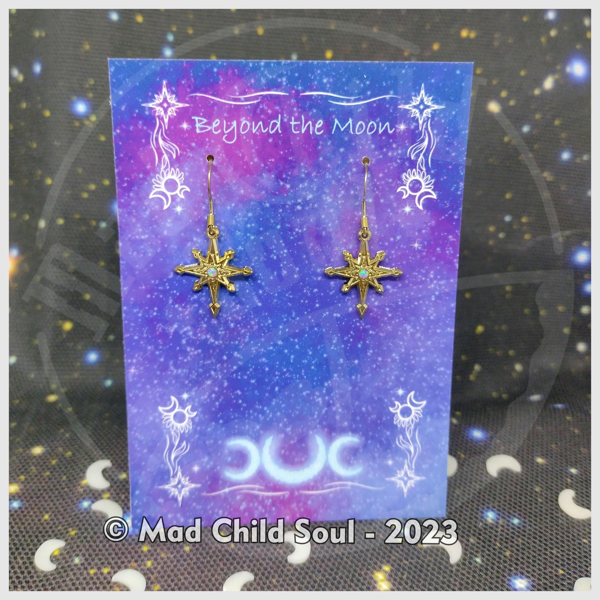 Earrings : Sirius - Purple Star