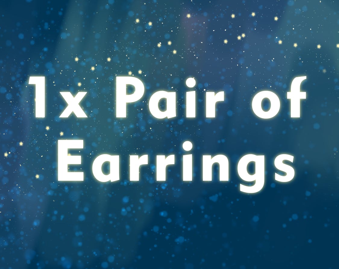 1x Pair of earrings