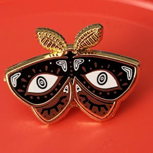 Eyes Moth Pin