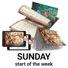 SUNDAY Calendar & Coloring Book + FREE Digital Pack