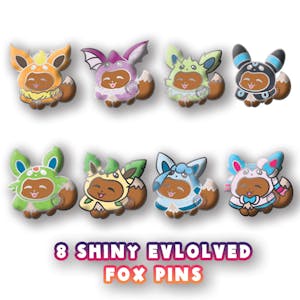 Evolved Foxes ONLY Pin Pack (8 pc)