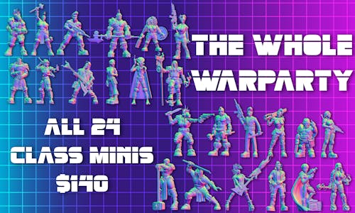 The Whole Warparty (All 24 Classes Minis)