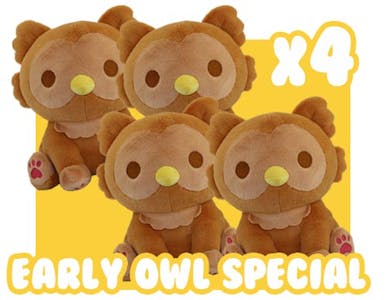 🦉 EARLY OWL SPECIAL: Four (4) Owlbear Plush