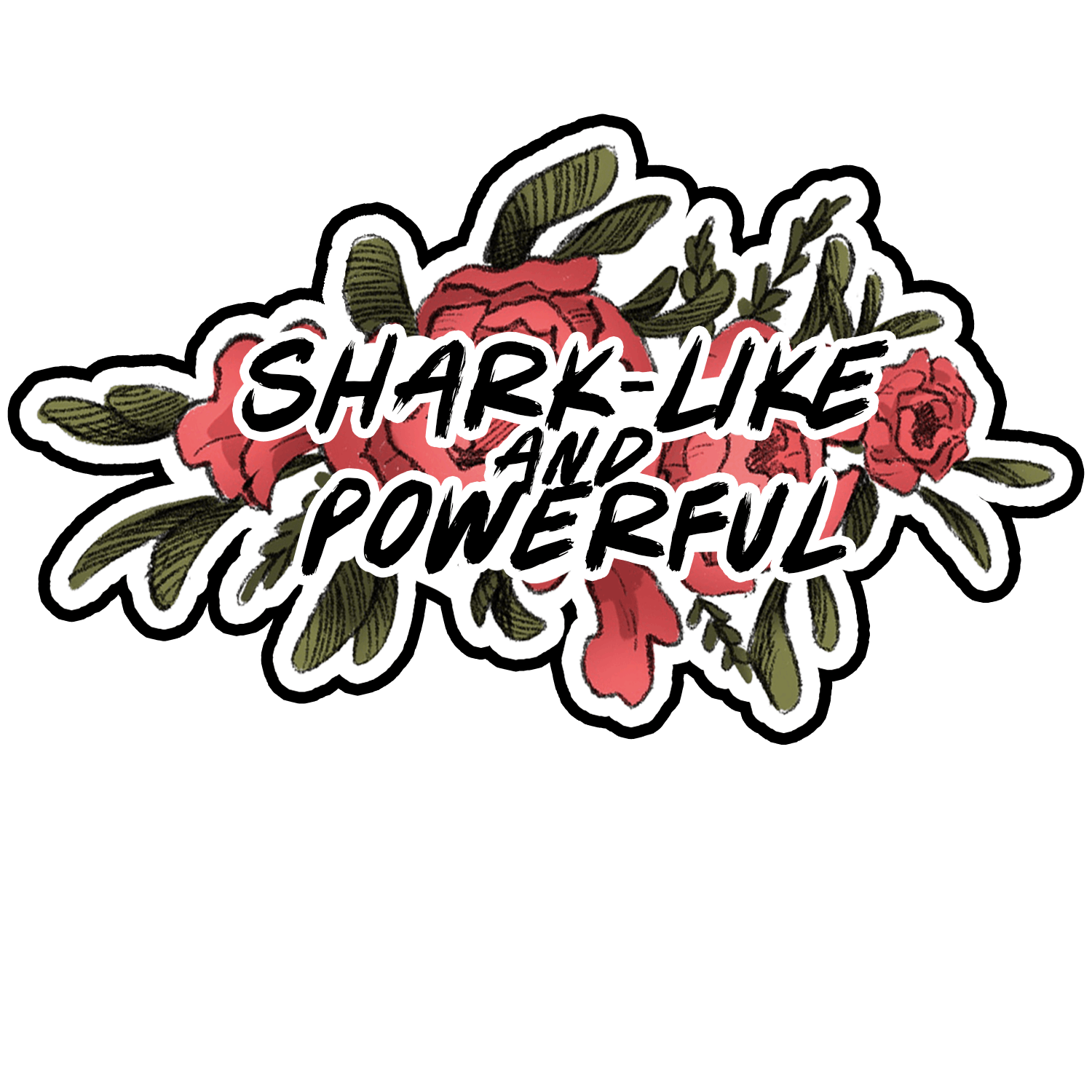 "Shark-Like and Powerful" Enamel Pin