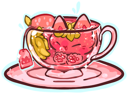 Strawberry Tea: Enamel Pin Add-On