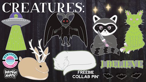 Creatures of the Night Enamel Pin Collection