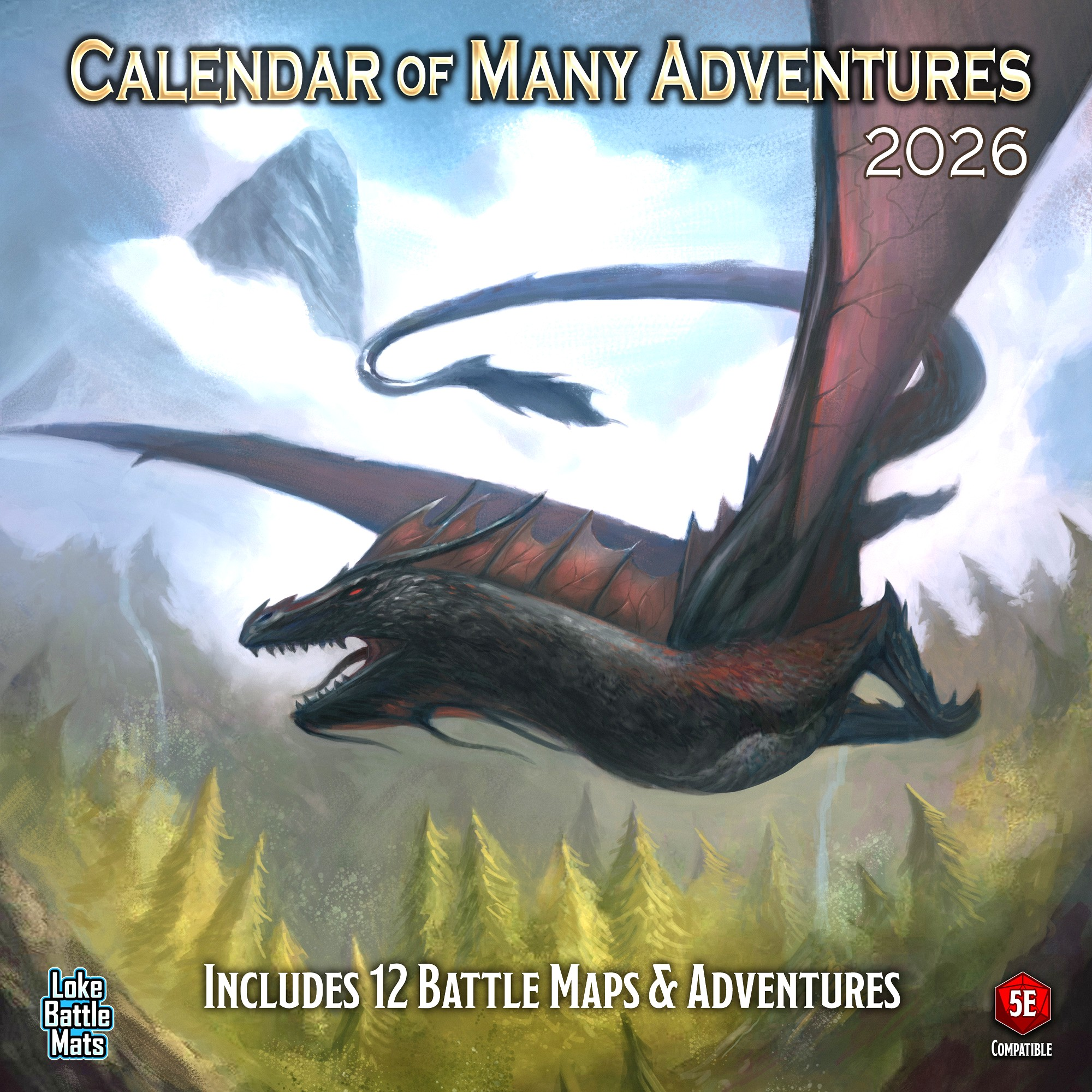 Level Up 2026 With The Calendar Of Many Adventures BackerKit