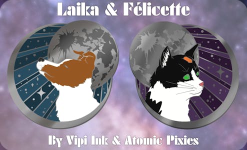 Laika & Felicette Pin Set
