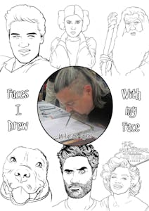 Faces I Drew With My Face Coloring Book