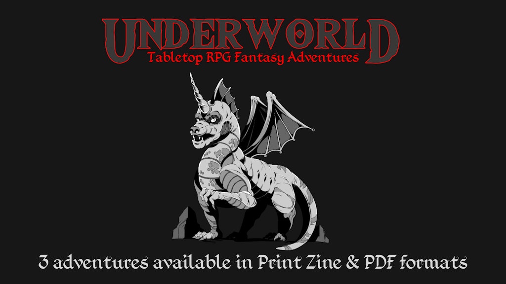 Underworld - Tabletop RPG Fantasy Adventures - Inspired by Retro Video Games