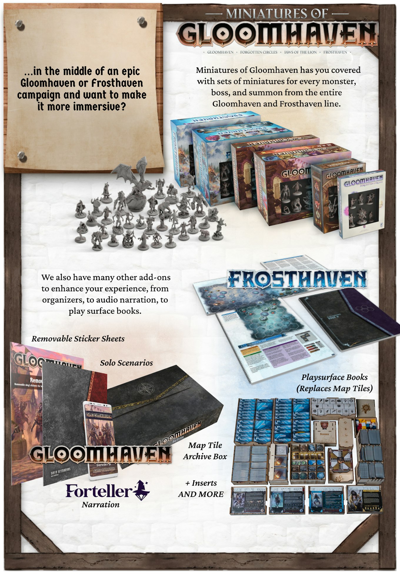 500 Miniatures Head To Backerkit For Gloomhaven! – OnTableTop