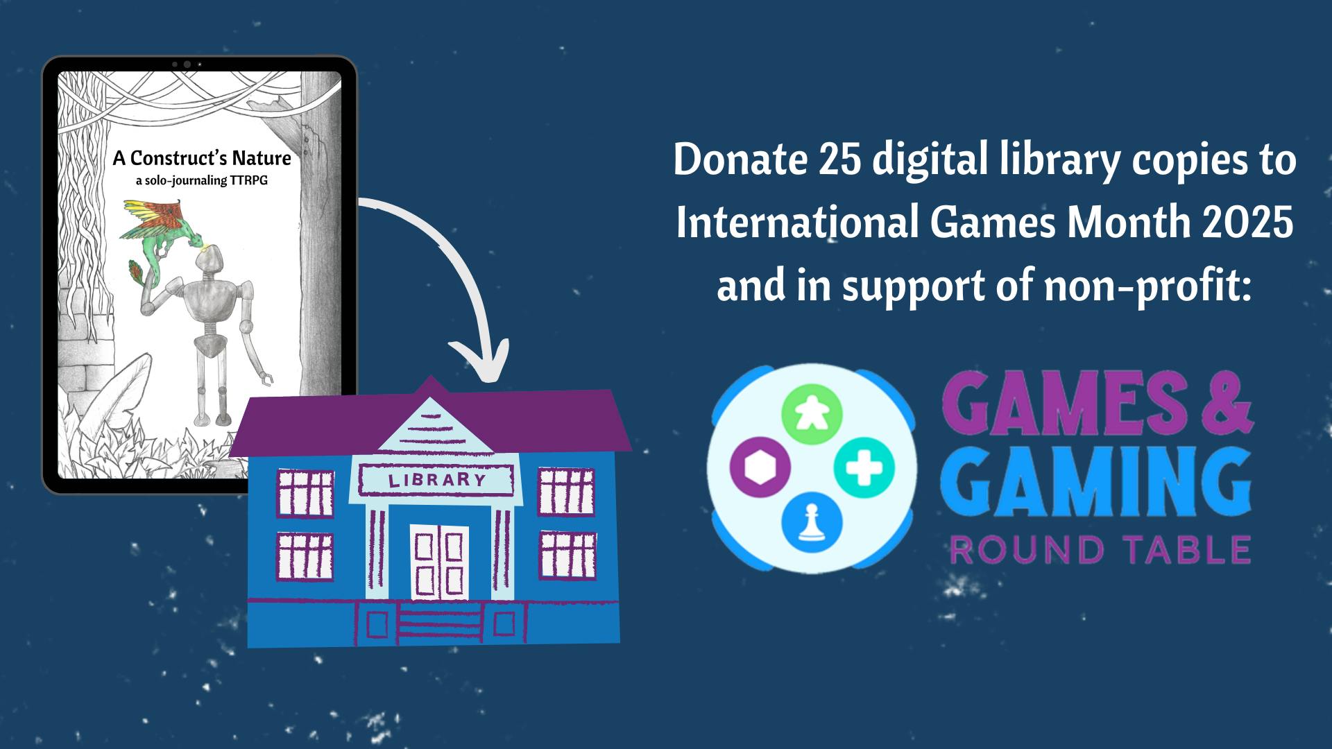 Reach 50 backers: Library donations