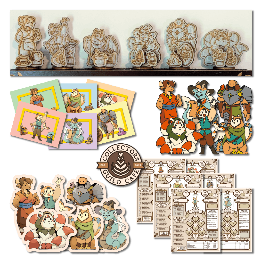 BUNDLE - All Six + Cafe Logo Pin