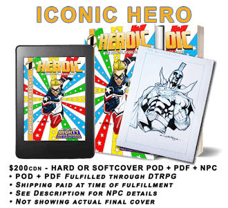 ICONIC HERO - Print + PDF (SC or HC)