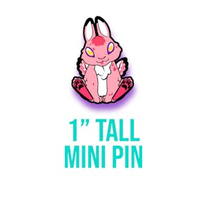 Baby Flamingo Wabbit Mini Pin