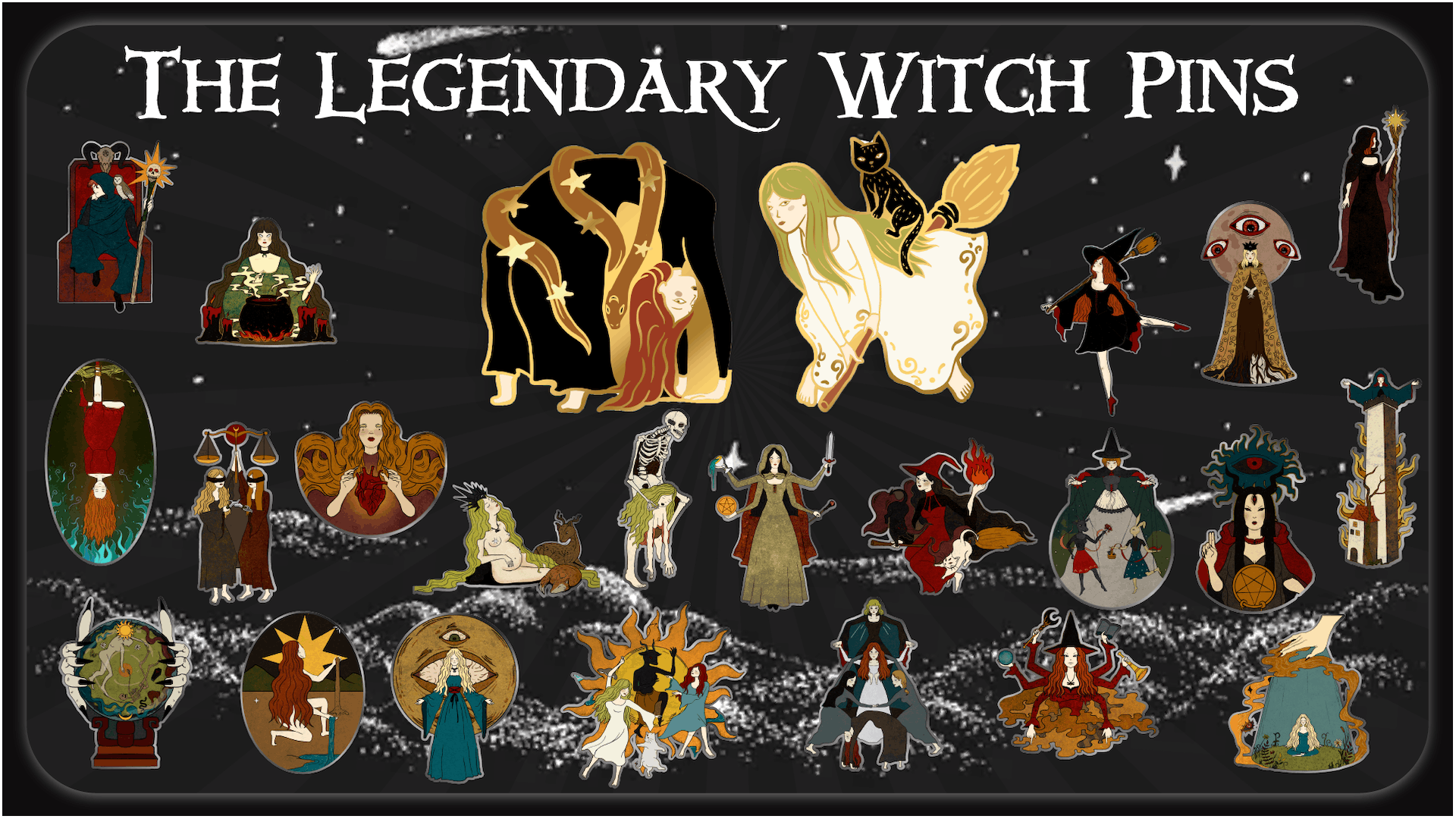 The Enchanted Realm: 22 Majestic Witch Pins - THE LEGENDARY WITCH PIN(s ...