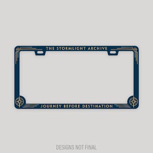 Stormlight License Plate Cover