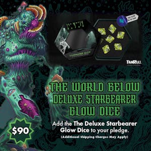 + World Below deluxe starbearer glow dice set
