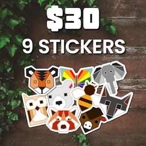 3" Sticker Pack of 9