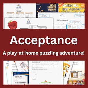  Acceptance - Play-at-home puzzling mystery!