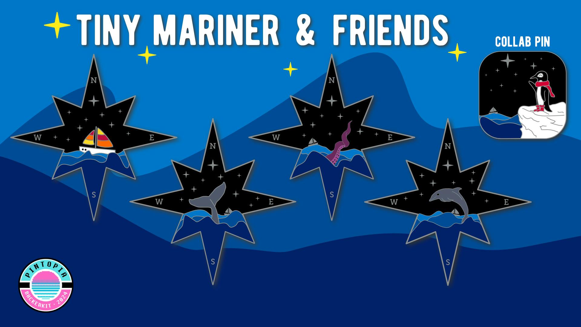 Tiny Mariner Enamel Pins