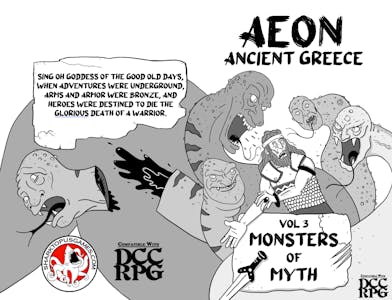  AEON: Ancient Greece Volume 3 “Monsters of Myth” - PDF ONLY