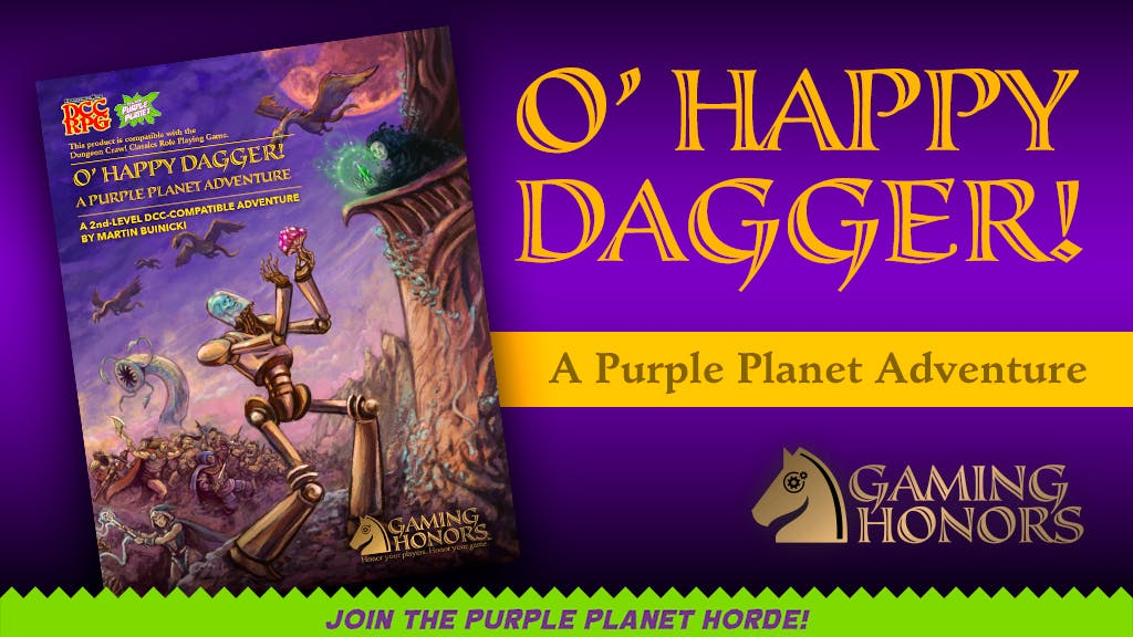 O' Happy Dagger! A 2nd-Level Purple Planet RPG Adventure