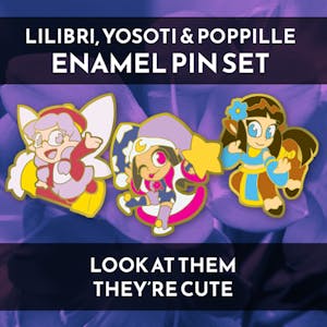 Lilibri, Yosoti & Poppille Enamel Pin Set