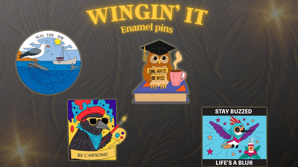 Wingin' It - Quirky Bird Pins