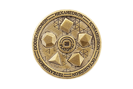 One Bronze Platonic Coin
