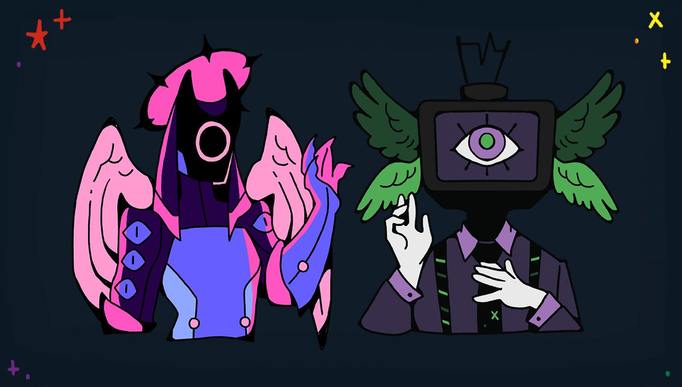 Omnisexual and Voidpunk Pins