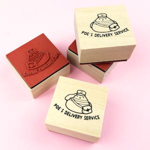 Poe Rubber Stamp - Saluting Poe