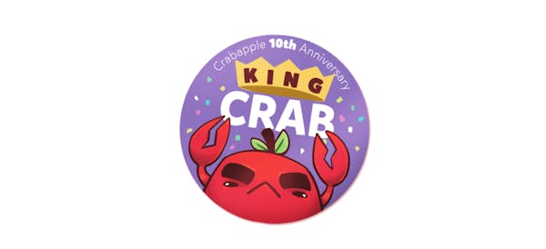 Crabapple 10th Anniversary Sticker