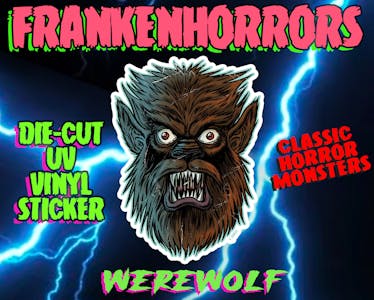 Frankenhorrors Werewolf Sticker