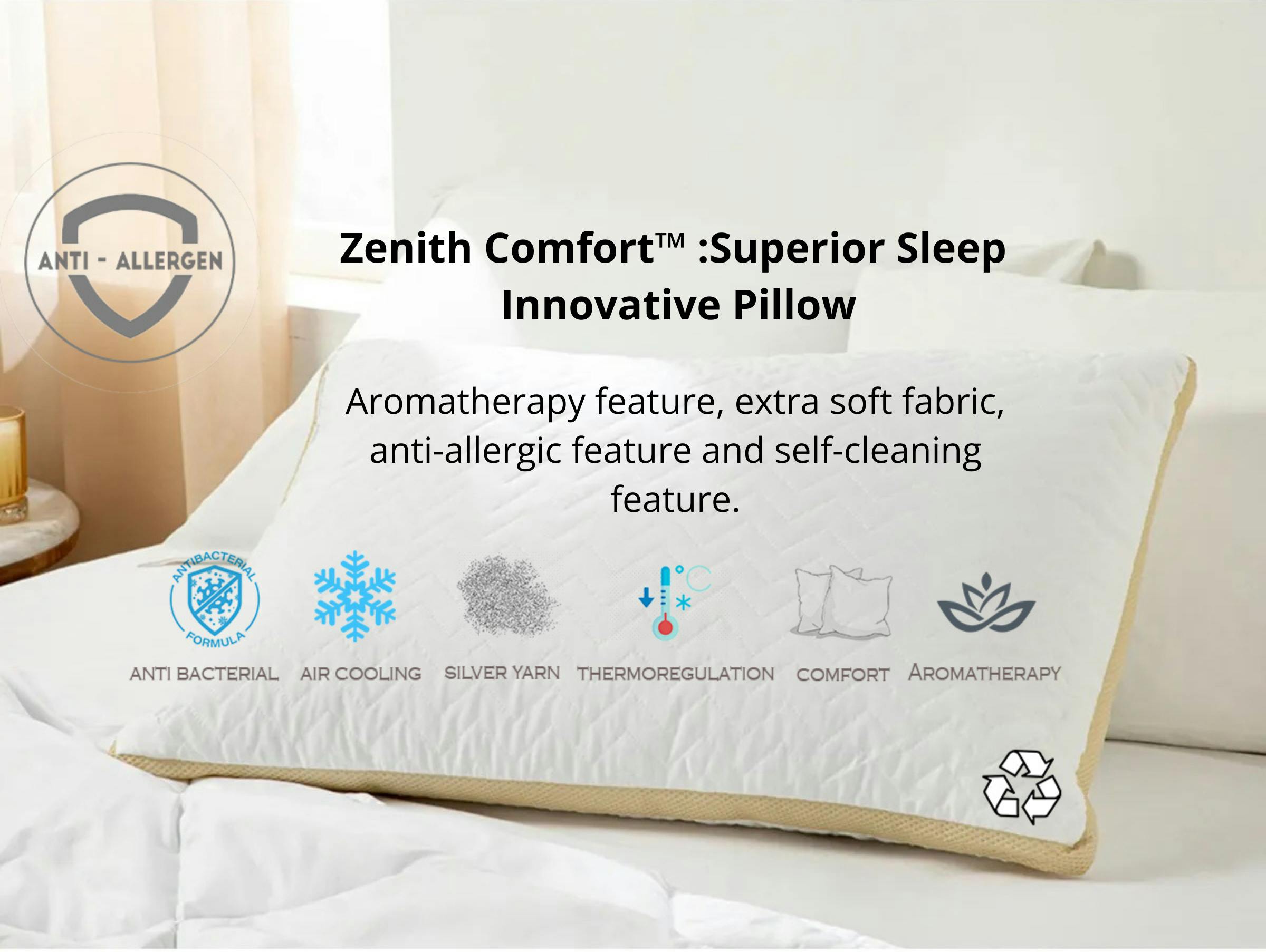 Zenith Comfort™ :Superior Sleep Innovative Pillow