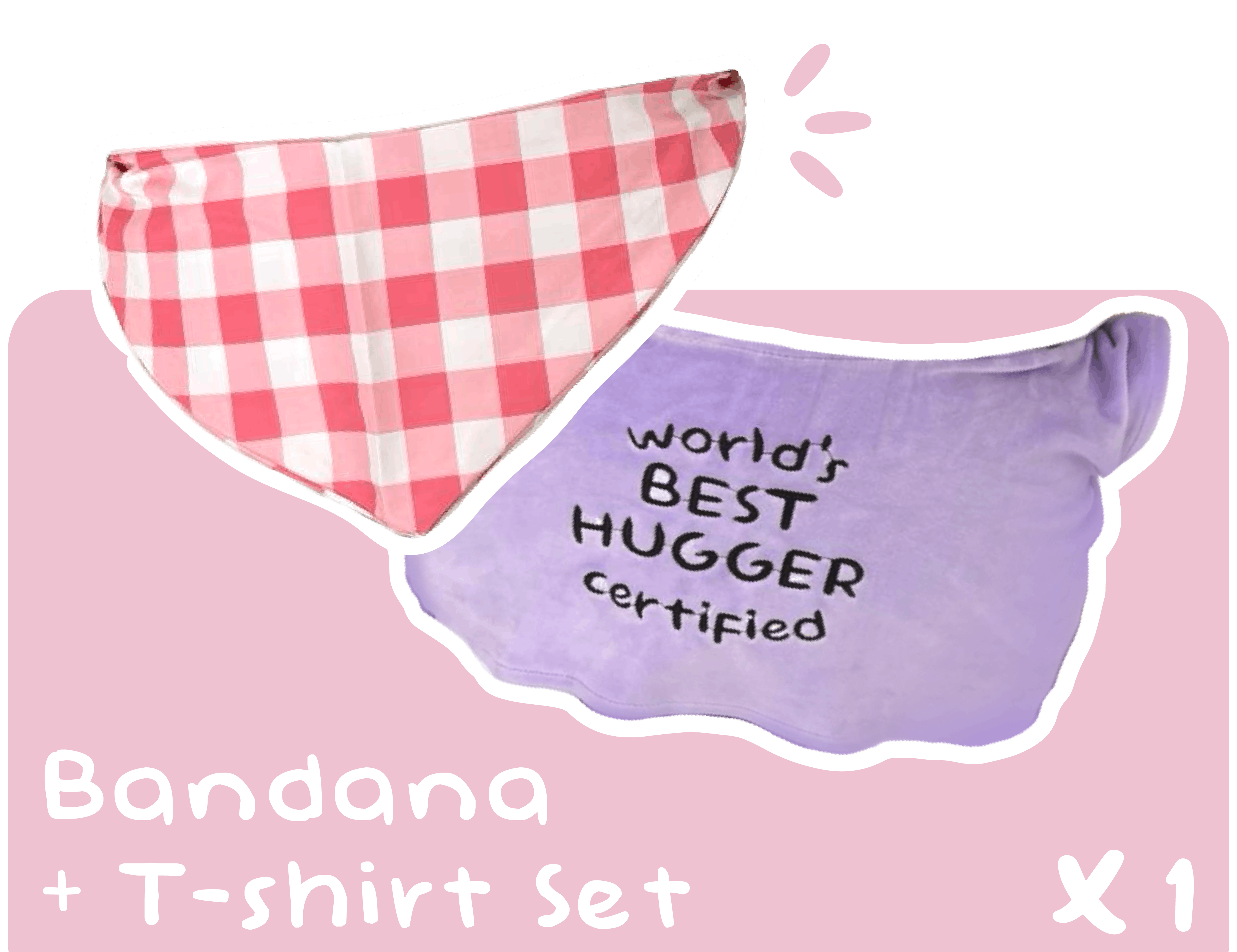 【1 BANDANA + 1 T-SHIRT SET】ADD-ON 🎀👚