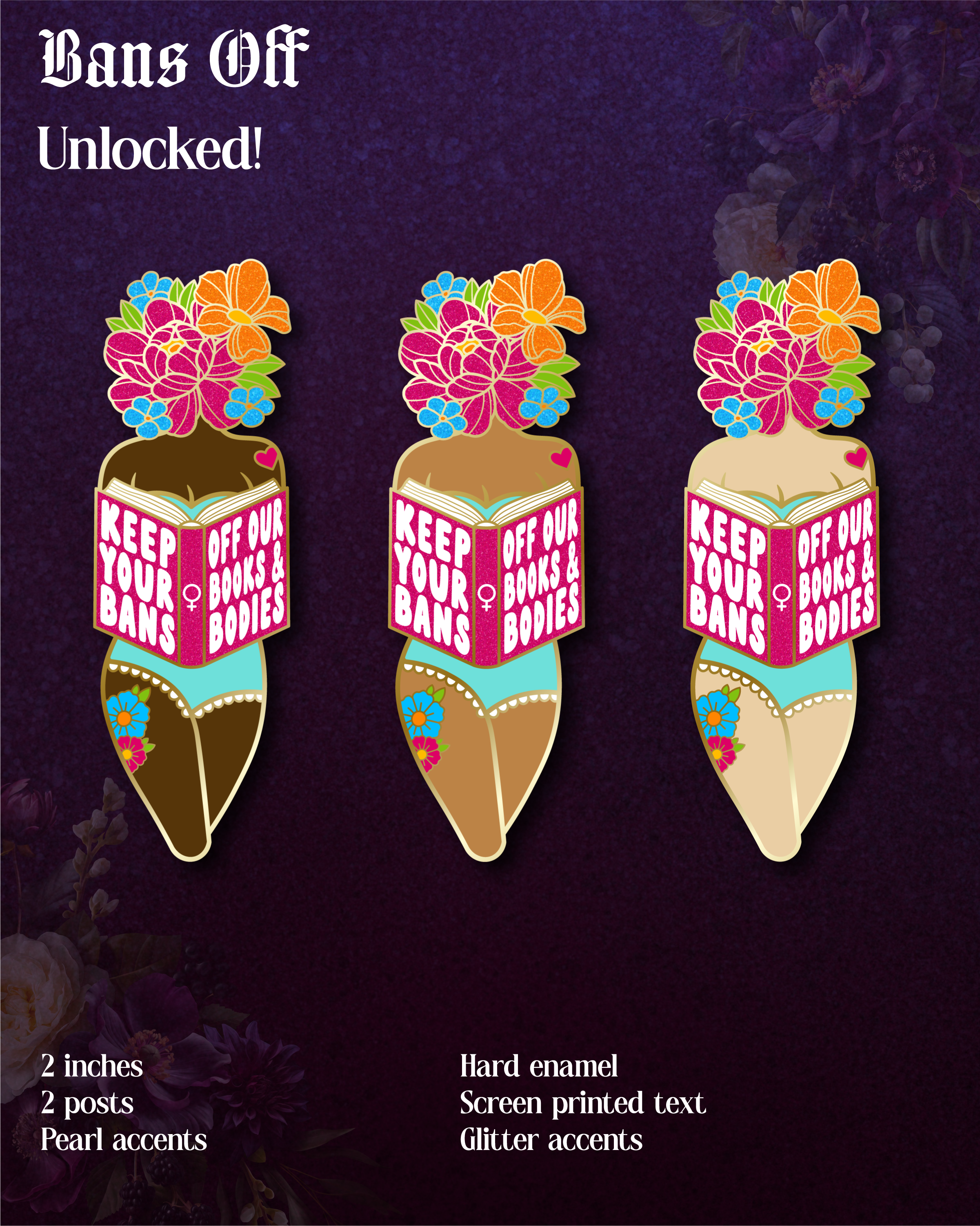 Ink & Enamel - Fantasy and Romance Book Pins - BackerKit
