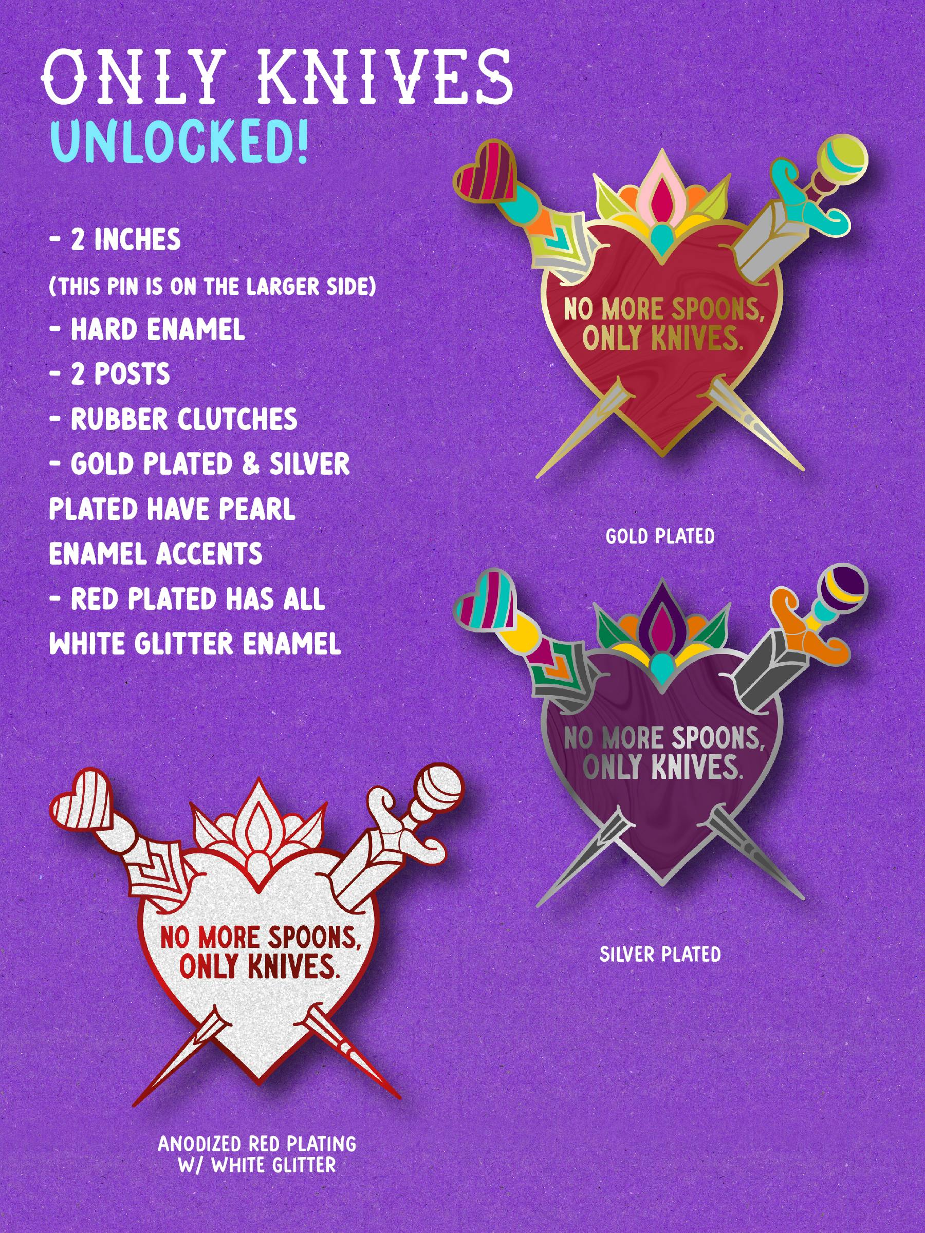 All Out of Spoons A pin collection about chronic health BackerKit