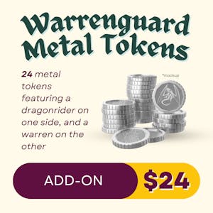 24 Metal Warrenguard Tokens