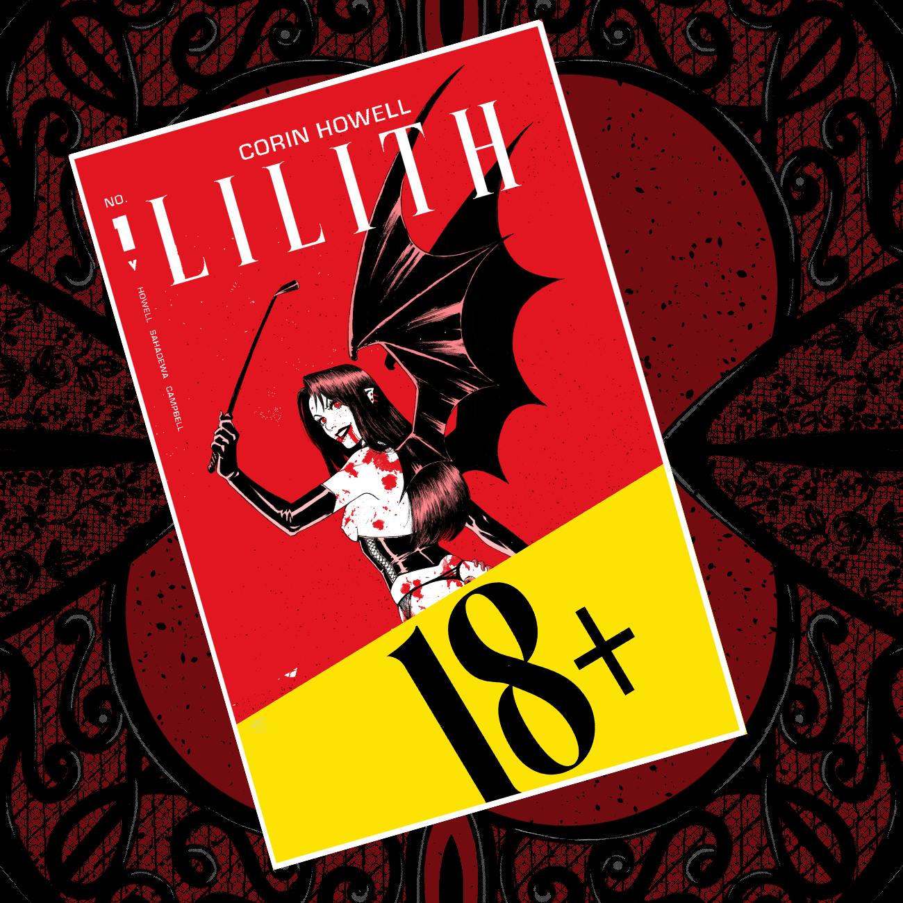 Lilith #1 NSFW Blackbag cover add-on: Corin Howell