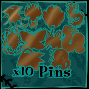 x10 Enamel Pins