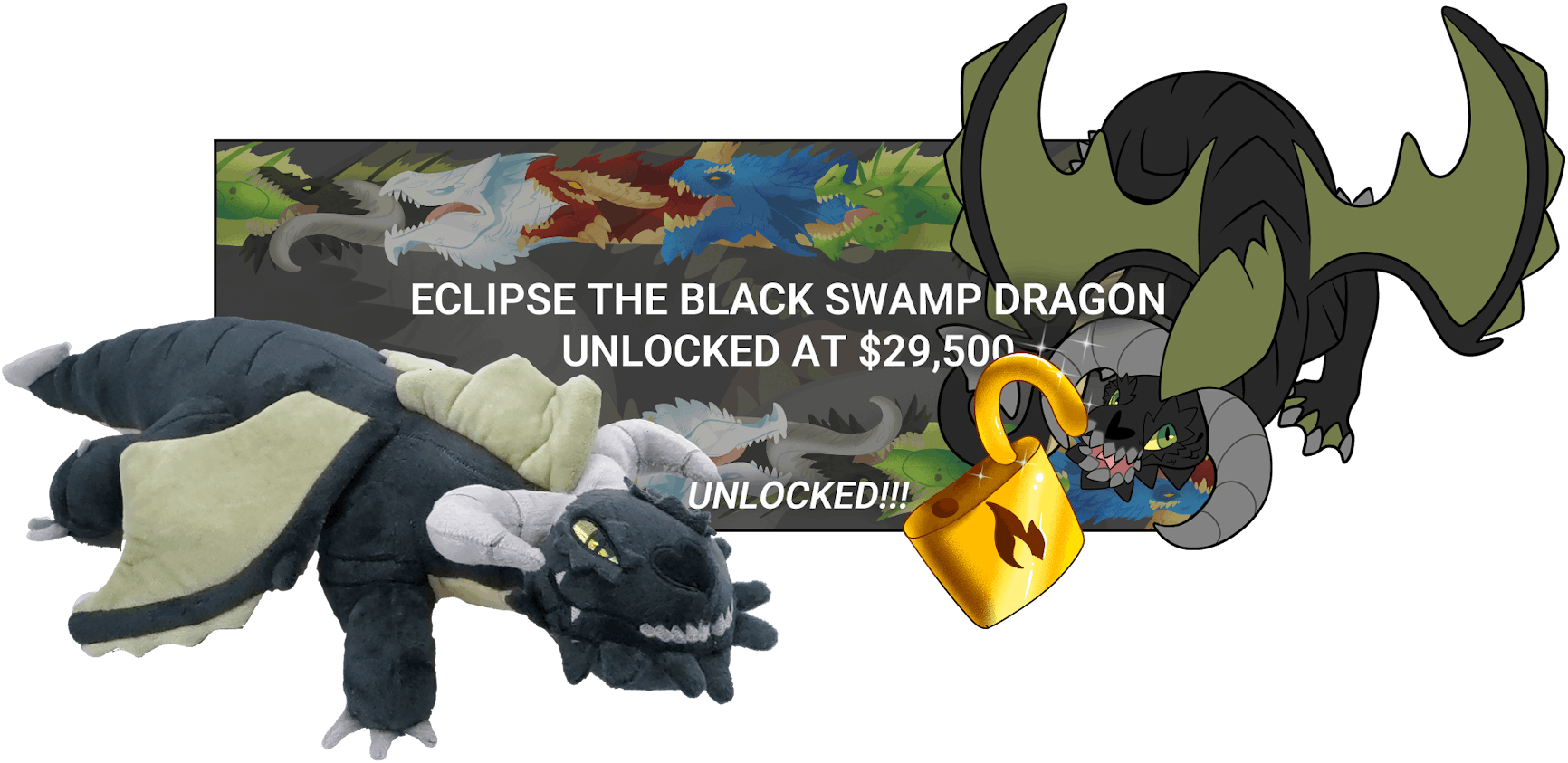 Unlock Eclipse the Black Swamp Dragon!