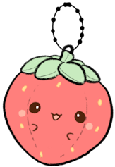 Baby Berry mini plush keychain