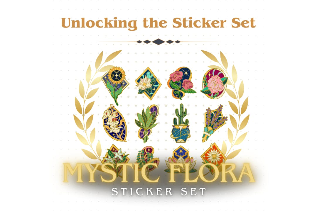 Unlocking the Mystic Flora 🌿 Sticker Set!